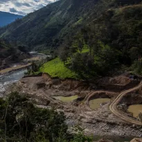 AMENAZA. La minería ilegal se ha expandido sin control en San Ignacio, una provincia clave para la caficultura nacional. 