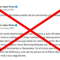 Es falso el dato del congresista Valer sobre que votó en contra de aprobar el doble sueldo de parlamentarios pensionistas